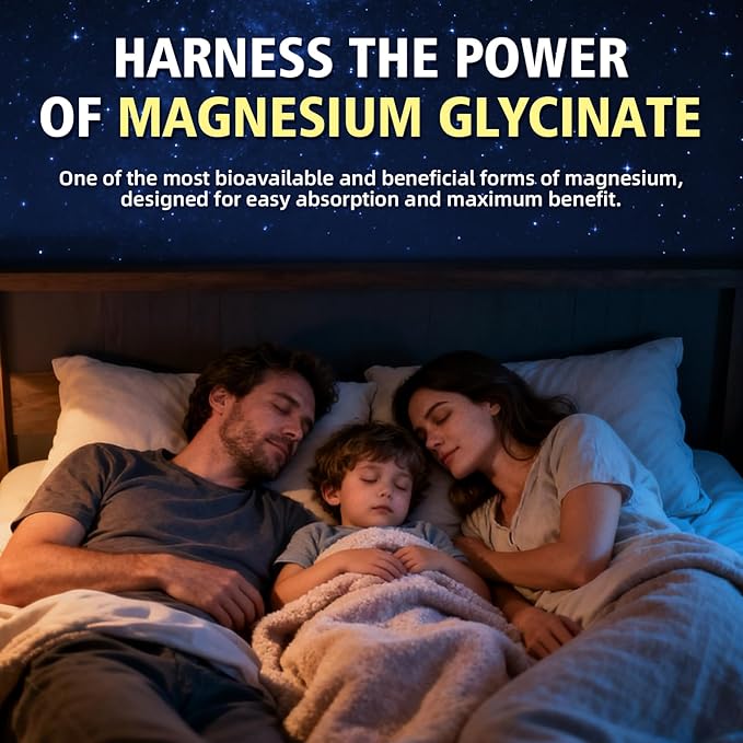 Magnesium Glycinate Gummies 1000mg with L-Threonate, Vitamin D, B6 & CoQ10 - Supports Memory, Calm & Mood - Sugar-Free Raspberry Flavor - 120 Count