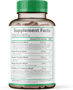 Wholesome Wellness Digestive Enzymes 1000MG Plus Prebiotics & Probiotics Supplement, 180 Capsules, Organic Plant-Based Vegan Formula for Digestion & Lactose with Amylase & Bromelain,3-6 Months Supply