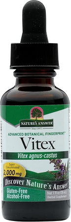 Nature's Answer Vitex Berry | Supports Healthy Female Hormonal Balance | Alcohol-Free, Gluten-Free, Kosher Certified & No Preservatives 1oz