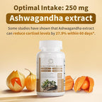 2 Pack Cortisol Supplements for Women & Men - 10-in-1 Cortisol Reducer Manager Detox with Ashwagandha, Magnesium - Lower High Cortisol Levels, Relaxation & Night Support, Non-GMO, 120 Capsules
