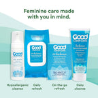 Good Clean Love Ultra Sensitive Foaming pH-Balanced Feminine Wash, Gentle Vaginal Cleanser for Women with Natural Ingredients, Water-Based, Cleansing & Soothing Intimate Feminine Care, 5 Oz