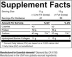 Essential Elements Hydrolyzed Collagen Peptides Powder for Men & Women - Joint, Skin, Hair & Nail Support - 15 Grams of Type I & III Grass-Fed Bovine Collagen - 30 Servings