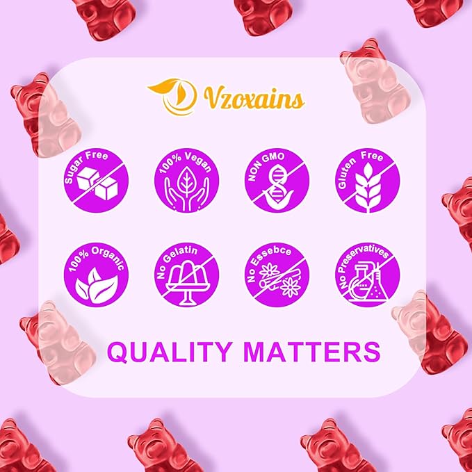 Saffron Gummies, 10 in 1 Saffron Supplements Gummies with Magnesium, Ashwagandha & Rhodiola Rosea, Sugar Free Vegan Mixed Berry Flavor - 2 Pack 120Cts