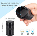 Pill Box 2 Times A Day Daily Waterproof AM PM Metal Pill Case - Travel Pill Container Twice A Day with 2 Compartment, Portable Medicine Organizer Holder for Vitamin, Fish Oils, Supplements