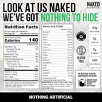 NAKED Chocolate Whey Isolate Protein - Only 6 Ingredients, 30g Grass-Fed Protein, Undenatured, No GMO, No Soy, Gluten-Free, No Preservatives - 24 Servings