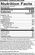 REDCON1 MRE LITE Whole Food Protein Powder, Oatmeal Chocolate Chip - Lactose Free Meal Replacement with Animal Protein Blends - Easy to Digest Formula - Only 4g Carb per Serving (30 Servings)