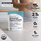Complement Vegan Unflavored Protein Powder - Organic Protein Low Carb, Low Calorie, Sugar Free, Soy Free, Non-GMO, Gluten Free - 15g Yellow Pea, Pumpkin Seed Protein Powder (1 Serving)
