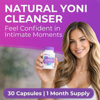 Yoni Balance Vaginal Pills – 30 Count | Natural Vaginal Rejuvenation & Moisturizer for Dryness | Kacip Fatimah Formula – No Gel or Cream Required