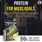 Forzagen Lean Gainer Premium Mass Builder | Mass Gainer Protein Powder for Men & Women (12 Lbs, Creamy Vanilla)