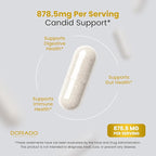 Candida Cleanse Detox (60 Count) Advanced 11-in-1 Formula for Overgrowth Treatment with Candida Killer Complex for Men and Women - Third Party Tested - Made in USA