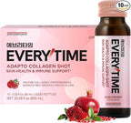 JUNG KWAN JANG Everytime Adapto Collagen Shot - Skin and Sleep Support - Liquid Adaptogen Drink with Marine Collagen, Passion Fruit, Chamomile NAD L-Theanine - Gluten Free (10 Bottles, 2.03 fl oz)