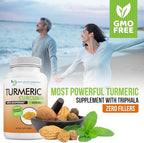 Turmeric Curcumin Supplement - 2250mg/d - Veggie Caps - 95% Curcuminoids with Black Pepper Extract (Bioperine) - 750mg Capsules - 100% Organic - Most Powerful Turmeric (Pack of 3)