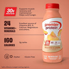 Premier Protein Shake, Peaches & Cream, 30g Protein, No Added Sugar, 24 Vitamins & Minerals to Support Immune Health, 11.5 fl oz, 12 Pack