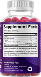 Vitamatic Biotin Gummies 10,000 mcg for Stronger Hair, Skin & Nails - 60 Vegan Gummies - Also Called Vitamin B7 (2 Bottles)