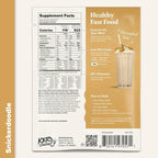 Keto Chow Snickerdoodle - Keto Meal Replacement Shake Powder - Nutritionally Complete - Low Carb - Delicious Easy Meal Substitute - Protein Rich You Choose The Fat - Single Meal Sample