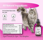 NODENS Cat Hip and Joint Liquid Glucosamine for Cats with Chondroitin – All Natural Cat Joint Supplement for Senior Cats Pain Relief Anti-inflammatory for Improved Joint Flexibility & Mobility 2oz