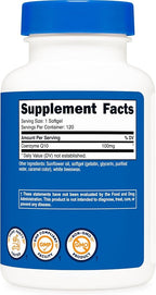 Nutricost CoQ10 Softgels (120 Servings, 100 mg Per Serving) - Better Absorption, Ultra Pure CoQ10 Supplement, Gluten Free and Non-GMO