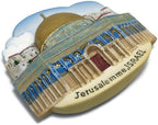WitnyStore Tiny Dome of The Rock at Al-Aqsa Mosque Old City of Jerusalem, Israel Western Asia Tourist Attractions Resin Refrigerator Magnet Traveler Souvenir Gift Memento 3D Fridge Magnets