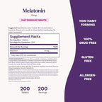 Natrol Melatonin 10mg Fast Dissolve Tablets - Strawberry Flavor, 200 Count, Sleep Support, Fast Dissolve Melatonin for Adults, 200-Day Supply