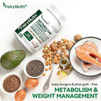 L-Arabinose 7-in-1 Metabolism Supplement | White Kidney Bean Extract, Collagen & Probiotics | Carb Block, Gut Balance & Skin Glow Support | cGMP & NSF - 60 Tablets