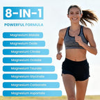 Magnesium Complex Gummies 8 Elemental 1000mg - Magnesium Glycinate, Citrate, Malate, Taurate, Supports Bones, Muscle, Nerve Health, for Women & Men, Vegan Non-GMO, Raspberry Flavor, 60 Count