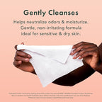 Rael Feminine Wipes, Flushable, Travel Size, All Skin Types, Daily Use (Soothing, 30 Count Pack of 3)