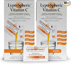 LivOn Laboratories - Lypo–Spheric Vitamin C – 1,000 mg Vitamin C & 1,000 mg Essential Phospholipids Per Packet – Liposome Encapsulated for Improved Absorption – Non–GMO - 2 Pack (60 Count)