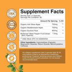 Natures Craft Irish Sea Moss Capsules - Sea Moss Pills with 2100mg Serving Superfood Complex with Bladderwrack Burdock Root and BioPerine for Immune Skin & Thyroid Support - Vegan Non-GMO - 180 Count