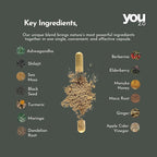 Powerhouse Superfood with Seamoss, Shilajit, Ashwagandha, Berberine, Maca, Black Seed Oil, Turmeric, Vitamin C, D, B12, K2 - Moringa, Apple Cider, Made in USA for Overall Health & Immunity