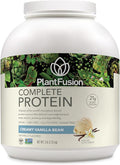 PlantFusion Complete Vegan Protein Powder - Plant Based Protein Powder with BCAAs, Digestive Enzymes and Pea Protein - Keto, Gluten Free, Soy Free, Non-Dairy, No Sugar, Non-GMO - Vanilla Bean 5lb Bulk