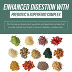 Organic Plant D3 + K2 | 10000 IU D3 + 120 mcg K2 as All-Trans MK7 from MenaQ7® - 100% Whole Food, Raw & Vegan | Enhanced Digestion with Prebiotic & Superfood Complex – D3 from Organic Algae (60 Count)