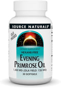 Source Naturals Evening Primrose Oil - Hexane-Free - 1350mg - GLA Yield: 135 mg - Cold-Pressed - 30 Softgels