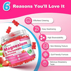 90 Count Magnesium L-Threonate Gummies, High Absorption Magnesium Threonate Supplement for Adults & Kids, Support Brain Health, Memory, Focus, Restful zzZ & Muscle, Sugar Free, Vegan, Non-GMO