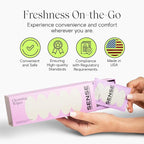 Sense Cleansing Wipes (24 Pack) Individually Wrapped pH Balance Wipes for Women - Made in the USA, Flushable Wipe, On-The-Go Before and After Freshness Intimate Wipe, Feminine Care