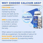 Liposomal Calcium AKG Supplement 1500mg with Vitamin D3 & K2 Softgels for Women & Men│ High Absorption│Calcium Supplements with Magnesium Glycinate, Boron, Probiotics & Vitamin C for Bone - 120 Pills