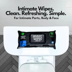 INTIMATE WIPES™ by INTIMACY KIT®, 48 Large Hygiene Wipes, pH Balanced, Hypoallergenic, Fragrance Free, infused with Vitamin-E, Chamomile & Aloe Vera, for Intimate Parts, Body & Face