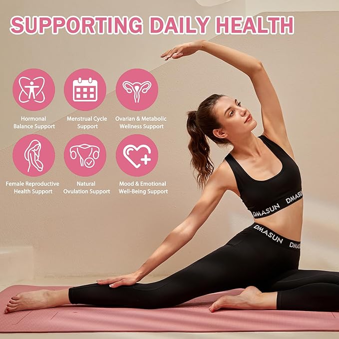 Myo-Inositol & D-Chiro Inositol Gummies 40:1 Ratio – Hormone Balance Supplement for Women – Ovarian & Fertility Support with Vitamins – Myo Chiro Inositol Gummies for Womens Health, 60 Count