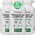 PRISTINE'S Tongkat Ali 1000mg 180 Day Supply (3 Pack) - Athletic Performance Support - Lean Mass Muscle Building Herbal Supplement for Men & Women - Vegan, Gluten Free, Non GMO