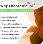 Sublingual NMN 500mg + Trans-Resveratrol 400mg, 3-in-1 Advanced Formula 99% Pure NMN Resveratrol Supplement for Boost* NAD, Cell, Immune, Energy & Muscle, Anti-Aging, 120 Lozenges (120-Day Supply)