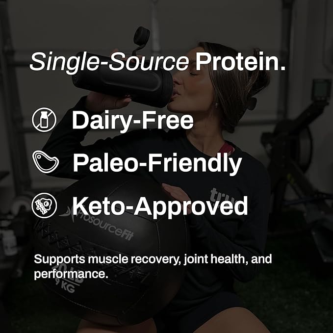True Nutrition Grass Fed Beef Protein Isolate Powder - 29g Protein per Serving - Zero Carb, Fat Free, Dairy Free, Non-GMO - Paleo, Keto, Carnivore - French Vanilla - 1lb