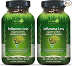 Irwin Naturals Inflamma-Less - Turmeric Extract & Omega-3 Fish Oil - Joint Supplements for Men & Women - Supports Mobility & Comfort - Promotes Healthy Inflammatory Response - 80 Soft-Gels, 2 Pack