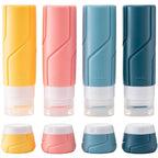 MODENGKONGJIAN Travel Bottles for Toiletries,TSA Approved Silicone Squeezable Travel Shampoo Bottles, 3oz Leak Proof Refillable Toiletry Cosmetic Containers （15 Pcs/Colorful）