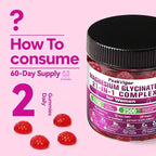 21 in 1 Magnesium Glycinate Gummy for Women with D3, K2, B6, B12, L-Theanine & Ashwagandha, 2500mg Magnesium Complex, Sleep Support, Vegan, Non-GMO,Third-Party Tested (60-Day Supply)