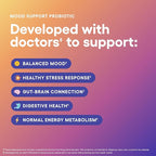 Physician's CHOICE Mood Support Probiotic - Supports a Balanced Mood, Healthy Stress Response & Digestive Health with Prebiotics, Ashwagandha, Vitamin B12, Folate - for Men & Women - 30ct