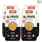 Al Dente Protein Pasta Cavatappi & Rigatoni – 30g High Protein in 3.5oz Serving, Lower Carb, High Fiber. Cage-Free Eggs & Semolina. (Previously Carba-Nada, Packaging May Vary) - 10oz Bags (Pack of 4)
