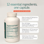 Supplement for Women | Ovarian Health, Hormone Balance, Fertility, Ovulation | 40:1 Myo-Inositol D-Chiro & 12 Ingredients | Developed by Medical Doctor | 180 Capsules