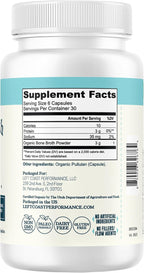 Grass-Fed Bone Broth Capsules with Collagen from Organic Bone Broth Powder. Collagen Supplement for Nails, Hair, Joints and Digestive Health* Support. Gut Friendly-Ingredients, 180 Capsules