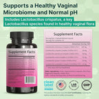 VINATURA Lactobacillus Rhamnosus, Reuteri, Gasseri, Plantarum, Crispatus, Acidophilus Probiotics - Probiotics for Women *USA Made & Tested* Women Vaginal Health, Gut and Digestive Health - 30 Capsules