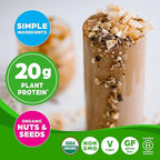 Orgain Organic Simple Vegan Protein Powder, Peanut Butter - 20g Plant Based Protein, With less Ingredients, No Artificial Sweeteners, Gluten Free, No Dairy or Lactose, 1.25 lb (Packaging May Vary)
