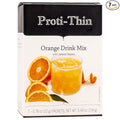 Proti-Thin Orange Fruit High Protein Drink Mix - Instant Refreshment with Natural Flavors | Low Calorie & Low Carb, Fat & Sugar-Free, Gluten-Free | Proti Thin Fruit Drink Mix, 7 Servings/Box
